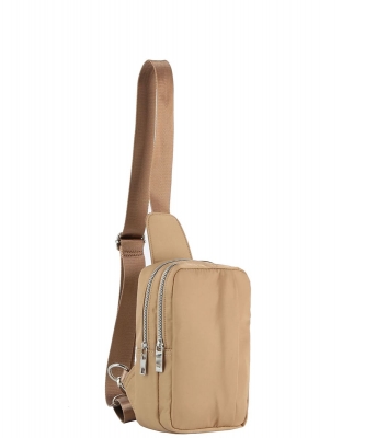 Fashion Nylon Sling Backpack GLMA-0098 TAUPE